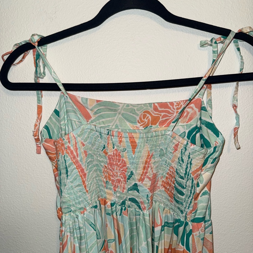 KENNY FLOWERS The Hawaii Resort Tie Tropical Floral Maxi Dress - Picture 6 of 7